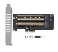 Adattatore doppio M.2SSD per interfaccia PCIe X4 e supporto SSD NVMe, canali dati indipendenti, soluzione avanzata di dissipazione del calore, doppia
