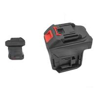 Adattatore doppio per batteria per motosega accessori per utensili elettrici convertitore di plastica alimentatore bilanciato nero 14,6 cm