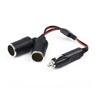 Adattatore doppio per presa auto a 2 vie, alimentazione 120 W, supporta 12 24 V e 10 A, indicatore LED, converte una presa in due per più dispositivi