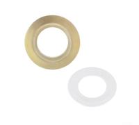 Adattatore doppio pulsante di scarico WC da 38 mm per kit di conversione compatibilità serbatoio da 48 mm e 58 mm, per sostituzione e installazione (oro)