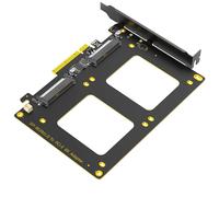 Adattatore Doppio SSD U.2 A PCIe 4.0 X8, Supporto 2 SSD U.2 o Soft , Se8194