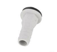 Adattatore dritto per tubo di scarico del condizionatore d'aria, con anelli in gomma, per finestre AC 15 mm, bianco (1 pezzo)