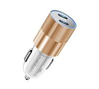 Adattatore Dual PD da 40 W, tipo di ricarica USB C for telefono cellulare, adatto for Xiaomi 15, for accendino Huawei(Gold)