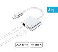 Adattatore Duo USBC/Jack 3.5+USB C PD100W rinforzato