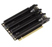 Adattatore Duplicatore Riser PCIe Gen 3.0 X16 Verso Biforcazione 4 Porte X4 90°