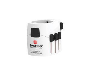 Adattatore e convertitore - SKROSS - 3 POLI 150 Paesi - Universale - Bianco - 1750W