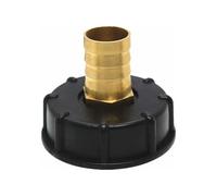 Adattatore efficiente per serbatoio d'acqua IBC, uscita in acciaio inox con filettatura grossa per una connessione sicura, garantendo un flu