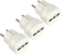 Adattatore Electraline 92359 10/16A spina Schuko 3pz bianco