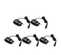 Adattatore elettrico for caricabatterie, spina a muro, compatibile con Philips, rasoio serie HQ5 6 7 8 9/RQ10 11 12/HS8/AT/PT, cavo di ricarica da 15 V(5 Pcs EU Plug)
