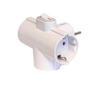 Adattatore elettrico spina tedesca schuko presa tripla FANTON 82260 interruttore