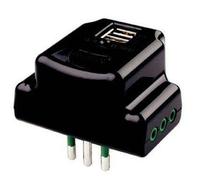 ADATTATORE TRIPLO 10A+T USB NERO 87801 FME [FME ]