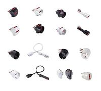 ADATTATORE ELETTRICO TRIPLO 10/16A 2P+T 220V BIANCO CON SPINA 16A A 3 PRESE 10/16A 2P+T VOLANTE MOBILE MARCA ROSI MADE IN ITALY