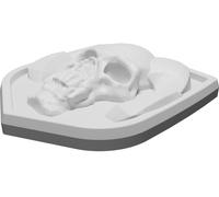 Adattatore Emblema Ram Evil per LED 5mm Portellone Dodge Stampato 3D