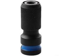 Adattatore esagonale a sgancio rapido da 1/4 di pollice per avvitatore a percussione, cambio rapido, strumento convertitore 1/2 3/8 Drive in acciaio blu (3 pezzi)