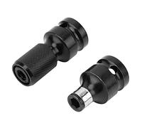 Adattatore esagonale femmina, 2 pezzi da 1/2 a 1/4 adattatore telescopico per chiave elettrica, convertitore quadrato a sgancio rapido, adattatore mandrino per impatto e cricchetto