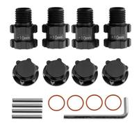 Adattatore esagonale for ruote in metallo da 14 mm a 17 mm for 1/10 for ARR-MA 3S for SENTON for VORTEKS for Typhon for parti di aggiornamento for auto RC Big Rock(Zwart)
