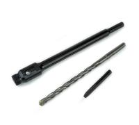 Adattatore esagonale Mexco da 250 mm con chiave di centraggio e asta guida cono A - Costruzione in acciaio di qualità per carotatrici diamantate