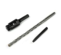 Adattatore esagonale Mexco da 80 mm con chiave di centraggio e asta guida cono A - Costruzione in acciaio di qualità per carotatrici diamantate