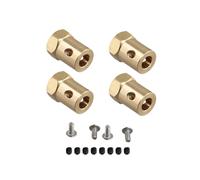 Adattatore Esagonale per Mozzo Ruota Combinatore nel Ottone da 5 mm un 12 mm per WPL B14 B16 C14 C24 MN D90 D91 MN99S RC Auto Parti di Aggiornamento