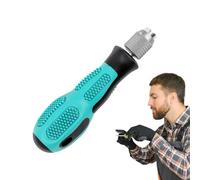 Adattatore esagonale universale da 6,35 mm, impugnatura ergonomica compatta, albero rotante a cambio rapido con funzione autobloccante, strumento manuale rinforzato in metallo | per la manutenzione di