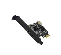Adattatore espansione accesso desktop, scheda PCIe tipo C, due prese posteriori, traccia pass-through grafica, specifiche dati a 5 Gbps, installazione con case altezza intera Scheda PCIe tipo C