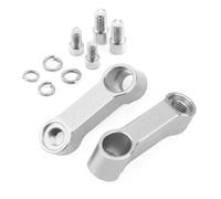 Adattatore Estensione Specchietto Retrovisore Per Suzuki Accessori | DL250 DL650 DL1000 Per V-Strom 800DE 650 250 1050 XT(Argento)