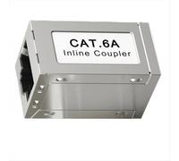 Adattatore estensore Ethernet in linea schermato da RJ45 femmina a CAT6A