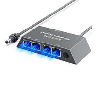 Adattatore Ethernet 4 Porte per Starlink Gen 3/Starlink Mini - Gigabit LAN (1 Gbps) per reti esterne cablate - Connessione simultanea di 4 dispositivi