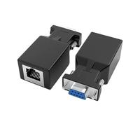 Adattatore Ethernet da RS232 a RJ45 Convertitori RJ45 compatibili per dispositivi standard a 9 pin fino a 65 piedi di trasmissione