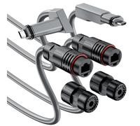 Adattatore Ethernet Gen 2 Accoppiatore impermeabile per cavo satellitare piccolo prolunga compatibile Dish & Router