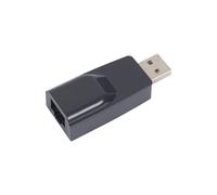 Adattatore Ethernet LAN USB A RJ45 Scheda di Rete USB2.0 da 100 Mbps per PC Laptop Desktop DVB Set Top Box Drive-Free Nero