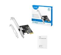 Cudy Adattatore di rete PCI Express da 2,5 Gbps, scheda PCIe da 2,5 GBase-T, staffa a basso profilo, Windows 10/8 / 8.1/7, Windows Server 2012, 2008, Linux, PE25
