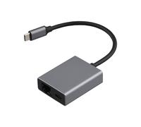 Adattatore Ethernet per Scheda di Rete Esterna USB C Type-C A RJ45 1000 Mbps per Chromecast 4K TV Stick per Laptop Tablet