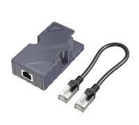 Adattatore Ethernet PoE RJ45 e kit di cavi, compatibile con Starlink Dishy V2, supporta velocità 48-57V DC 150W PD Gigabit, per un'ampia gamma di temperature e resistenza all'umidità