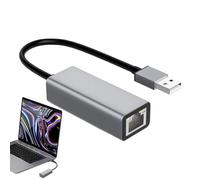 Adattatore Ethernet USB 2.0 a RJ45 - Scheda di rete 10/100 Mbps senza driver, adattatore LAN cablato | Computer notebook desktop compatibili con OS Linux, adattatore ideale per l'insegnamento