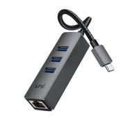 Adattatore Ethernet USB C, HUB USB C Con Rete 1Gbps LAN RJ45 E Porte USB 3.0 per