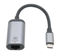 Adattatore Ethernet USB-C per laptop, design alimentato tramite bus, convertitore di cavo di rete Gigabit, supporta la funzione Wake on LAN e la