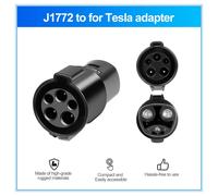 Adattatore EV per veicolo elettrico per convertitore da tipo 1 a TESLA J1772 a connettore caricabatterie EV Tesla per accessori per auto elettriche