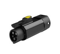 Adattatore EVqiaoyi GB/T a EV tipo 1, 32 A, 7 kW, GB/T a SAE J1772, convertitore EV con controllo della temperatura per una ricarica rapida e sicura. (Functional Black)