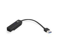 Ewent EW7017 Adattatore da USB 3.0 a HD e SSD/SATA HD 2.5 Pollici, Supporto UASP SATA III, Nero