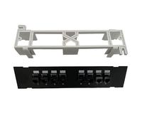 Adattatore extender dritto CAT6 8 porte Rj45 Cat6 Keystone accoppiatore montaggio a parete pannello staffa rack rete