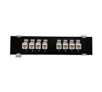 Adattatore extender dritto CAT6 8 porte Rj45 Cat6 Keystone accoppiatore montaggio a parete pannello staffa rack rete