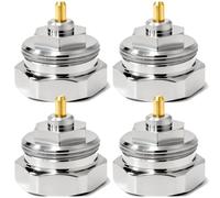 Adattatore F/T, 4 pezzi, adatto da M30 x 1,0 a M30 x 1,5, 1011445, adattatore per valvola termostatica, adattatore per testina termostatica