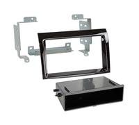 Adattatore facciata 2 DIN per con vuoto tascabile Fiat Ducato > pianoforte nero