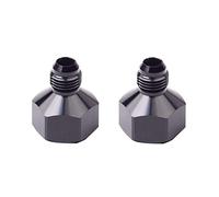 Adattatore femmina AN10 10AN a AN6 6AN maschio svasato riduttore (nero, 2 pezzi)