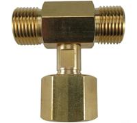 Adattatore filettato a T W21 814 Splitter per serbatoi con collegamento a 3 vie per eseguire due linee contemporaneamente con guarnizione per una tenuta sicura