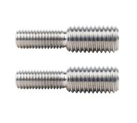 Adattatore filettato metrico di riduzione da M8 x 20 a M10 x 20, 2 bulloni a vite filettati a doppia estremità in acciaio inossidabile per costruzione, mobili, automobili