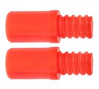 Adattatore Filettato per Manico Mop Arancia Plastico 2 Pezzi