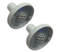 Adattatore filtro piscina per Intex (confezione da 2), connettore filtro da 3,25 pollici per prese piscina, adatto per filtri di ricambio, installazione senza attrezzi, struttura in plastica (grigio