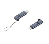 Adattatore fittico per display in alluminio 4K60Hz di tipo C, supporta l'emulazione EDID per il monitoraggio dei server desktop remoti e la diagnostica del sistema (grigio scuro)